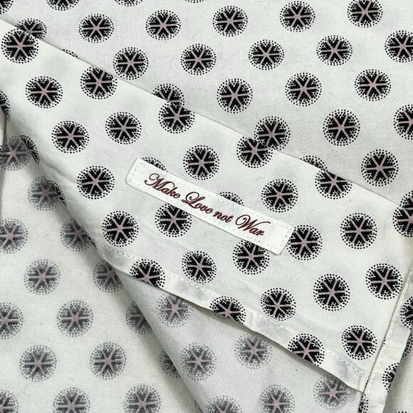 Paul Smith London Cream Pinwheel Cotton Contrast Cuff Button Shirt Men’s 15.5 - Picture 6 of 10